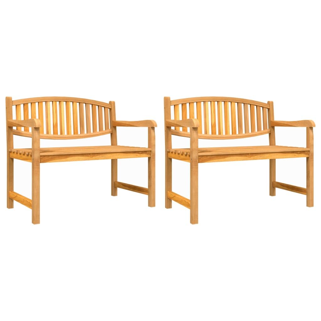 Set da pranzo da giardino in legno massello teak con piano per snack e decorazioni, sedie da giardino con schienale e braccioli