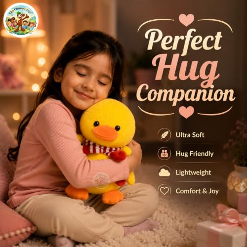 Image of Missy Duck Plush Toy - Premium Soft Stuffed Duck Animal for Babies Toddlers & Kids, Hypoallergenic Cuddly Plushie, Best Birthday Gift for Girls & Boys (40 cm)