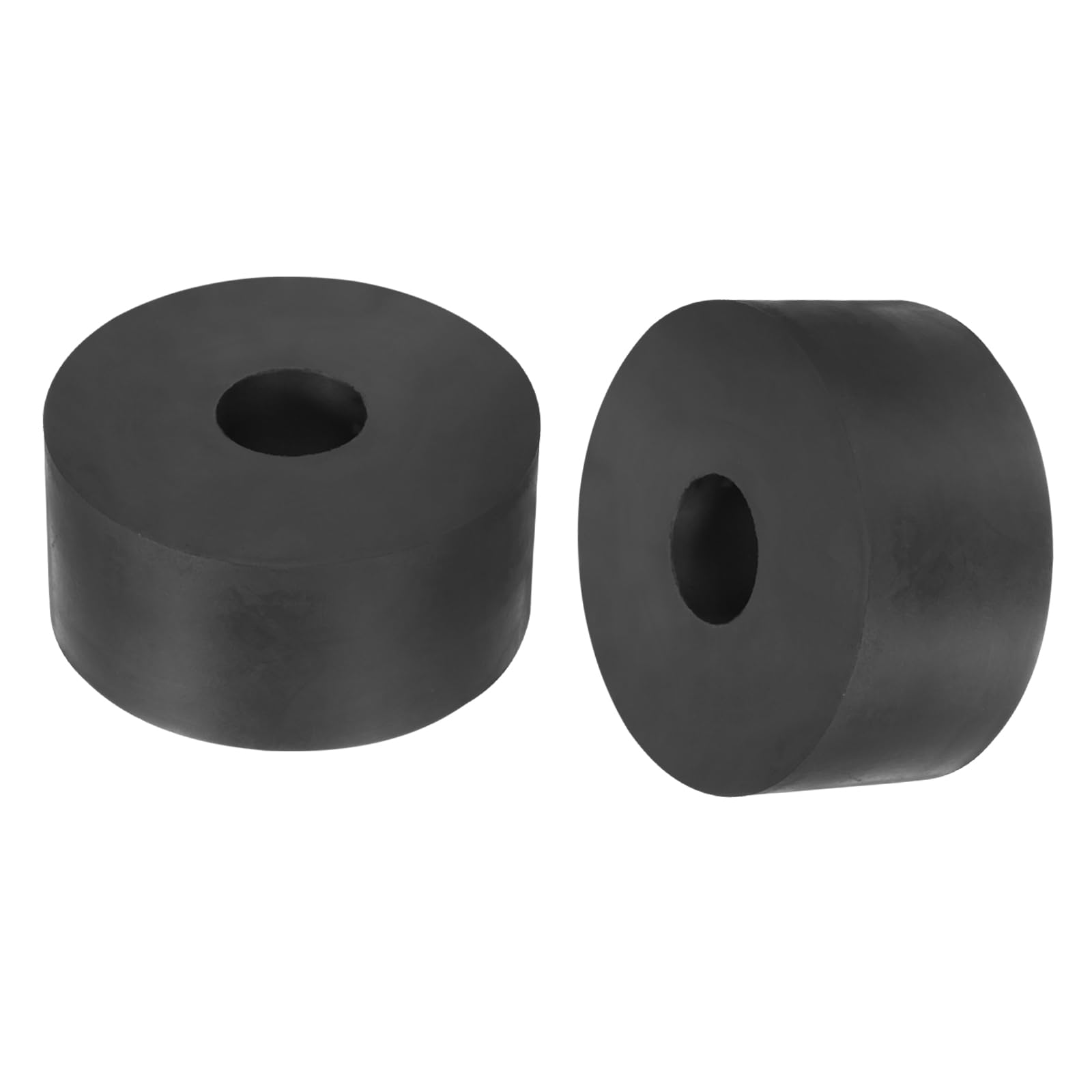 sourcing map 35Pcs Rubber Spacers, 15mm OD, 8mm ID, 10mm Thick Black Round Anti Vibration Rubber Pads Isolation Bushings Washer for Home Cars Boat(0.59" OD x 0.31" ID x 0.39" Thick)