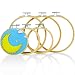 Embroidery Hoop Kit for Cross Stitch (6 Pack) | Premium Round Bamboo Hoops | Bulk Adjustable Wooden Circle Set | 3 pcs of 4 inch & 3 pcs of 6 inch Rings