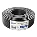 Produktbild M&G Techno 50m Lautsprecherkabel (Single-Wire) 2 x 2,5mm² CCA (Kupfer+Alu) rund Schwarz, mit Metermarkierung, 5242