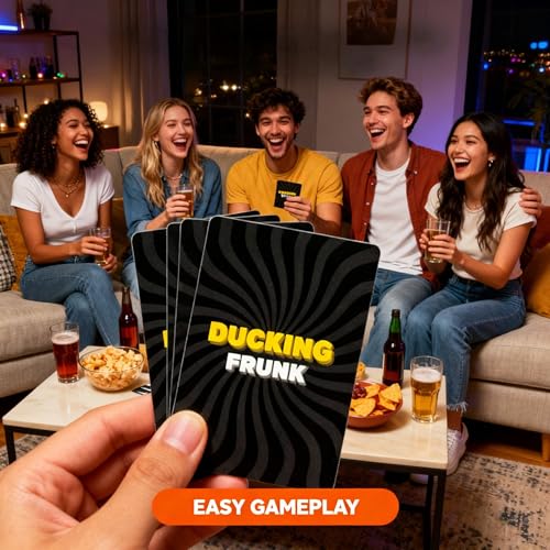 Image of Tickles Ducking Frunk - 100 Hilarious Dares & Question Cards | Fun Adult Party Drinking Game for Game Nights, College Parties & Group Activities (Ages: 21+ Years, Players: 3+)