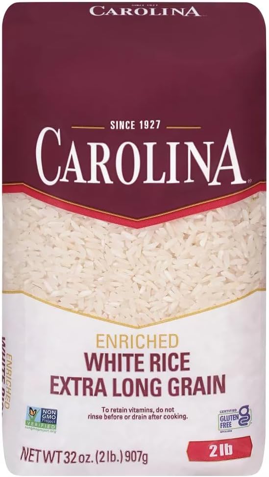 Amazon.com : Carolina Enriched Extra Long Grain Rice 48 oz : Dried ...