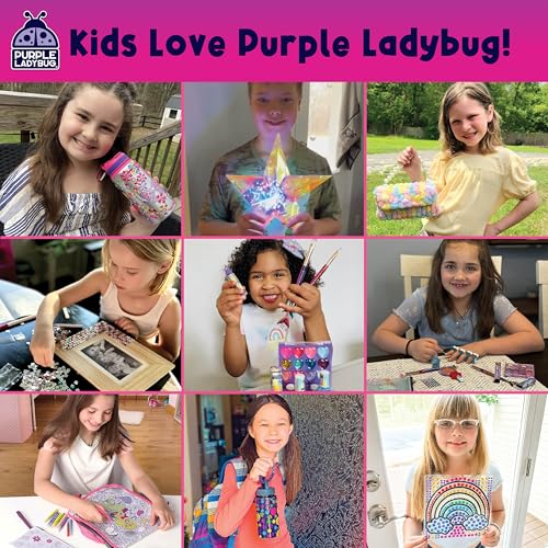 PURPLE LADYBUG DIY Headbands for Girls - Headband Making Kit, Decorative Craft Activity Set, Gift for Ages 6-9 Years Old, Christmas Gifts for Girls - Image 7