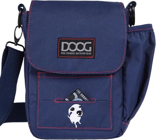 DOOG | Bolsa Walkie | Bolsa de ombro ajustável com compartimento para bolsa de cocô e compartimento