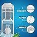 HydraFitt Refrigerator Water Dispenser 1.1 Gallon – Leak-Proof Slim Fridge Water Container with Spigot – BPA-Free Refillable Water Jug (Clear)