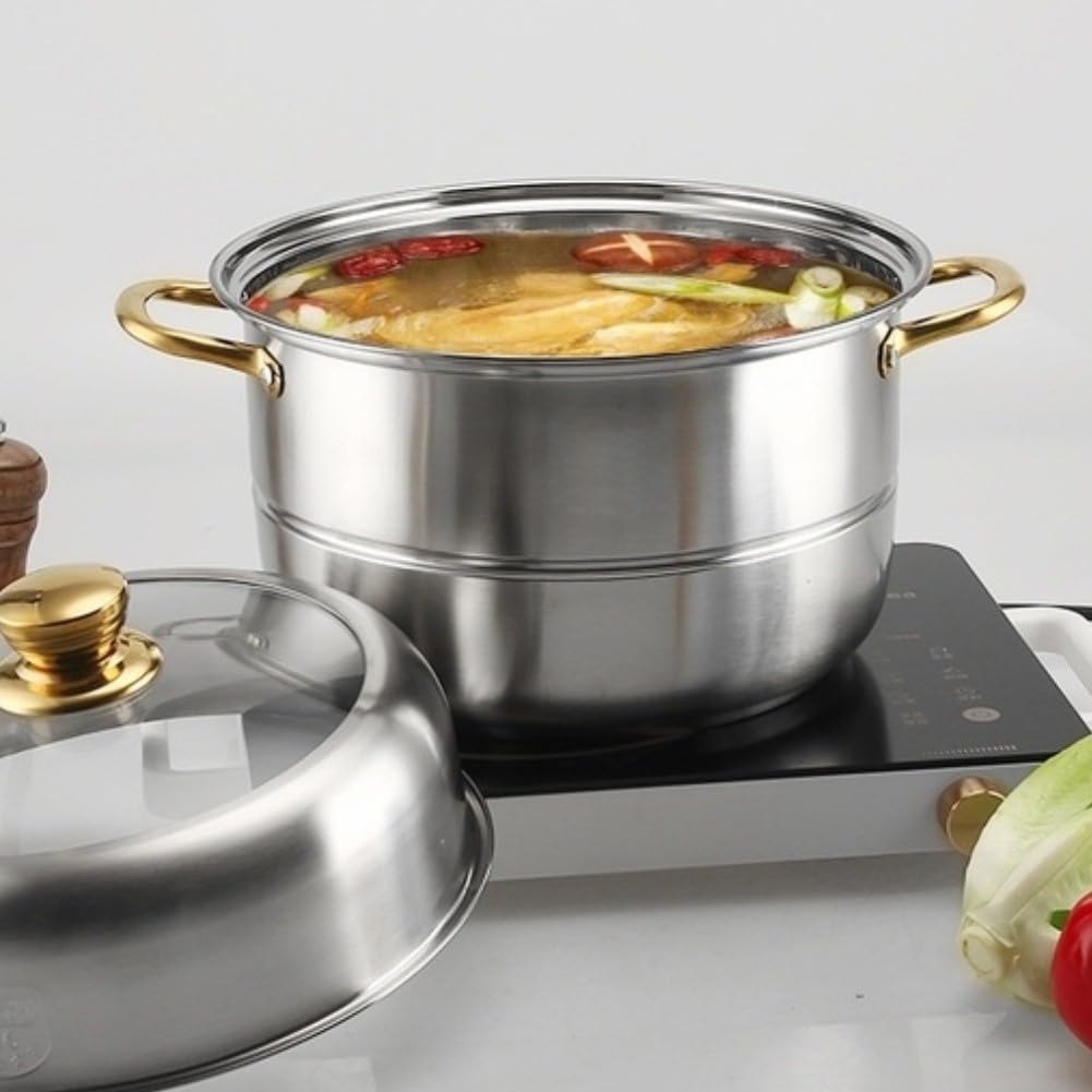 Casserole 201 9.5L Résistante Haute Température Casserole 201(2 floors)