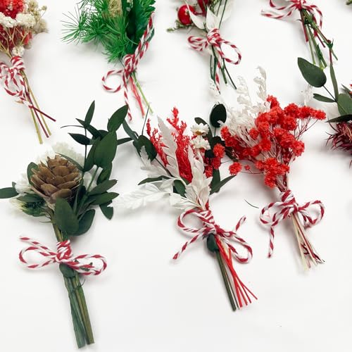 10 Piezas Mini Ramo de Flores Secas Decorativas miniatura 5