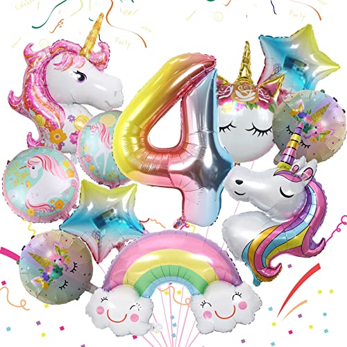 Einhorn Geburtstagsdeko 127-teilig - Luftballons & Girlanden Für Mädchenpartys