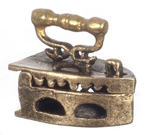 Miniatures World Dollhouse 1:12 Scale Antique Brass Iron with Opening G8083