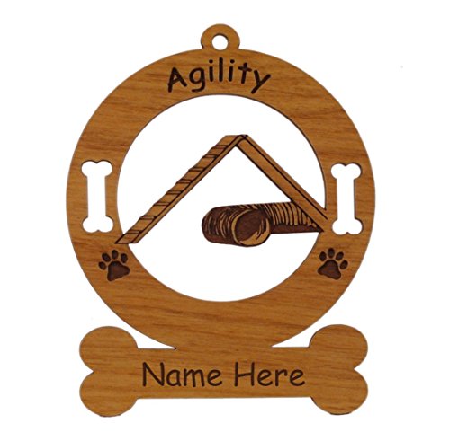 Gulf Coast Laser Graphics Agility Dog Ornament with Name