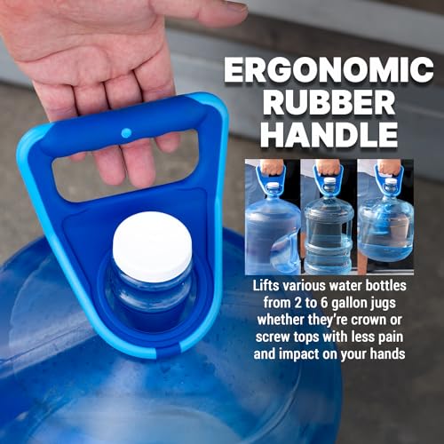 Mango para botella de agua con elevación estable y agarre ergonómico 4