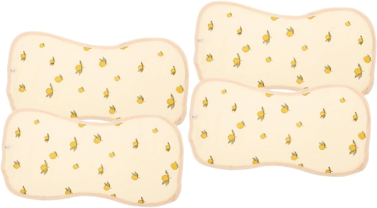 4枚のよだれかけ、げっぷ布、タオル、通気性パッド、げっぷをする赤ちゃんの肩に便利な汗止め