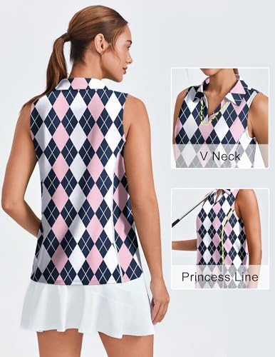 PINSPARK UPF 50+ Golf Tank Top