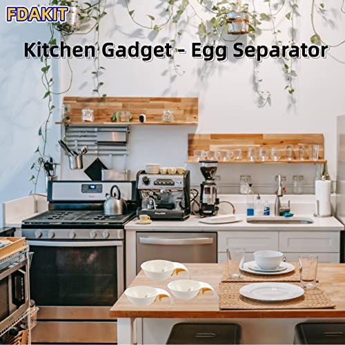 3 Pieces Egg Separator Clip-On Egg Separator Egg Yolk White Separator From Yolk Yoke Separators For Kitchen Gadget Baking Cake Cooking #TOP6