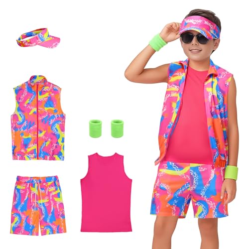 Disfraz infantil estilo 80s para niños miniatura 1