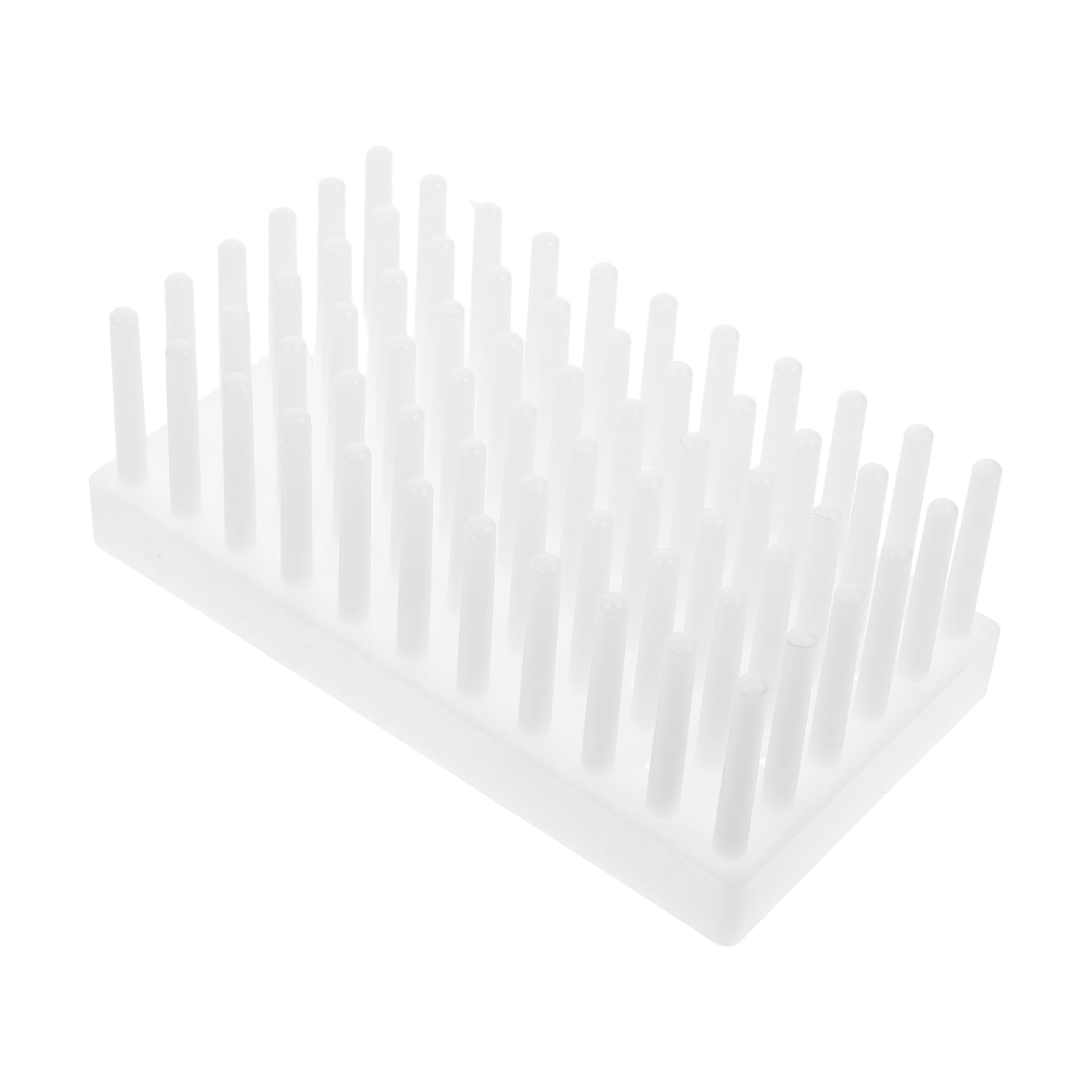 CIYODO Multiuse Lab Tube Holder Organizer Plastic Rack for Drying Storing Test Tubes Science Lab Storage Rack