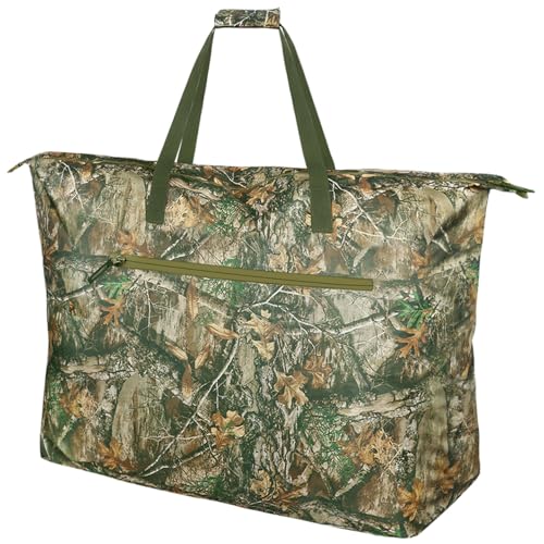 Extra Large Camouflage Scent Control Bag - 42 x 26 Inch Waterproof Smell Proof Bag for Hunting Clothes & Accessories