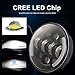 MONDEVIEW LED Moto Óptica Completo LED Cromado Faro Redondo 5 3/4" Cree...