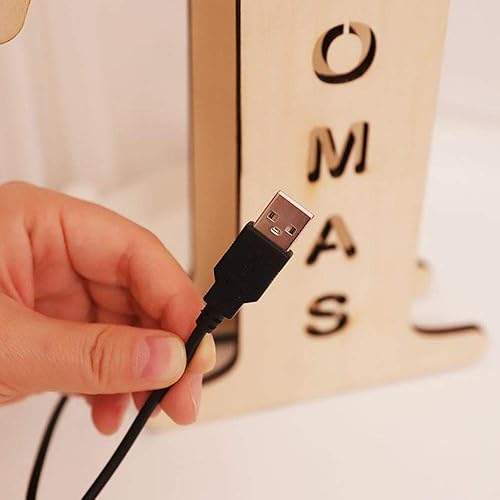 Miniatura 5 de Luz nocturna LED personalizada, luz de pared grabada de madera personalizada, luces de noche personalizadas, regalos de amor para parejas, amigos,