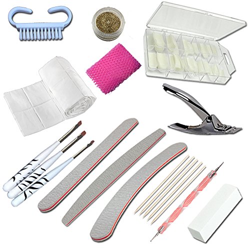 UV Gel Starterset inkl. UV/LED Kombi Lampe mit Fiberglas Gel, 1-Phasengel und Nailart Zubehör - Startset - Einsteigerset… – Bild 5