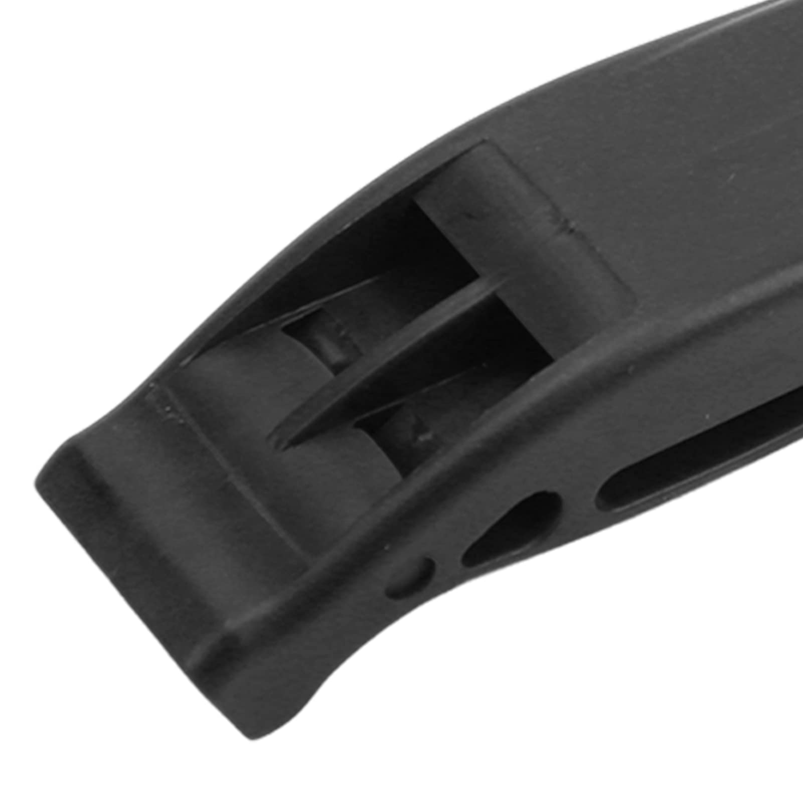 Emergency Whistle, Whistle Emergency Whistle with Back Clip PP for Outdoor Camping (Black)