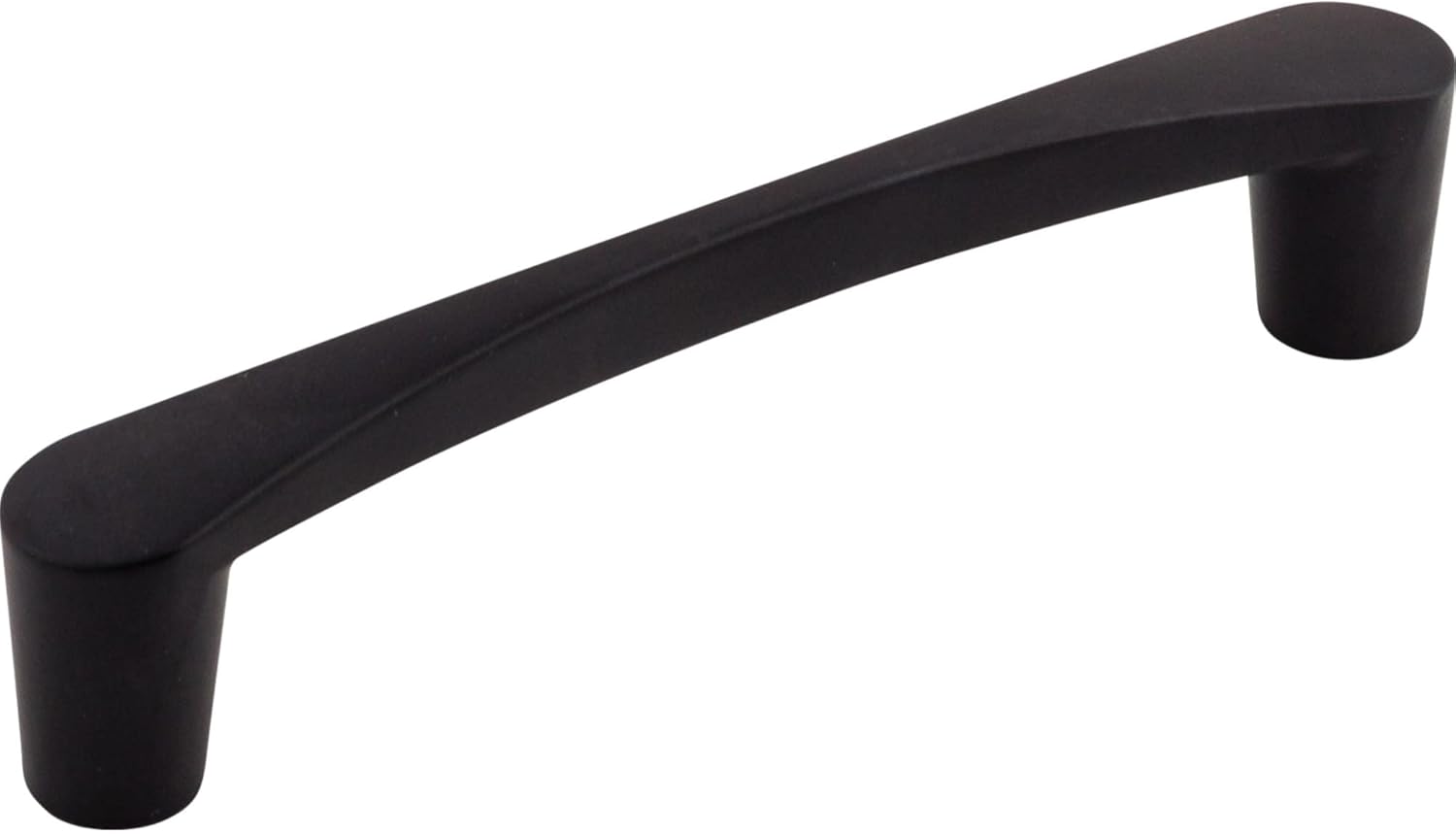 Top Knobs M1180 Nouveau III Collection 5-1/16" Mandal Pull, Flat Black