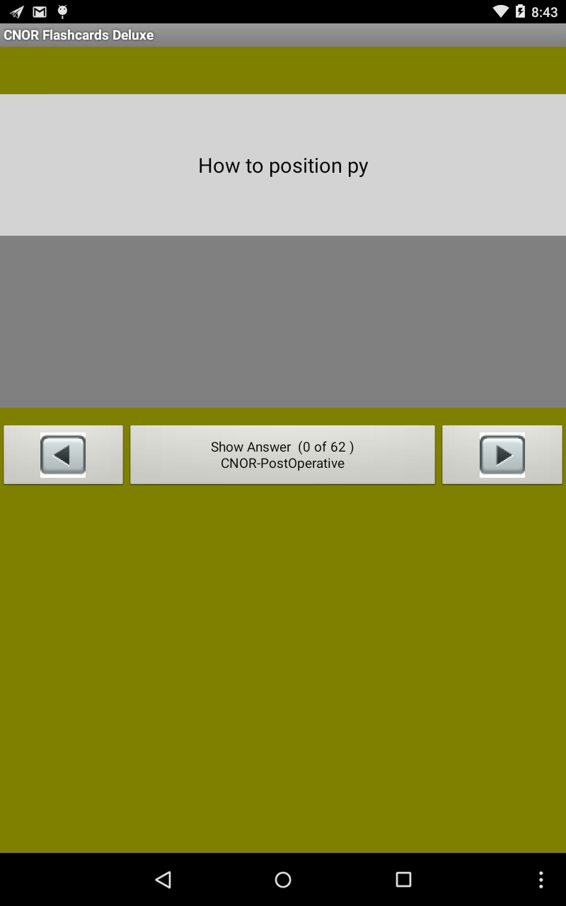 CNOR Flashcards Deluxe - App on Amazon Appstore