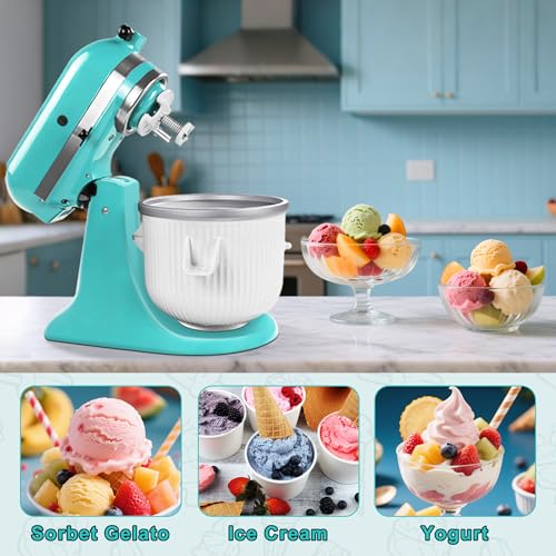 Pièces pour machine à crème glacée KitchenAid bol mélangeur KITOART adaptable