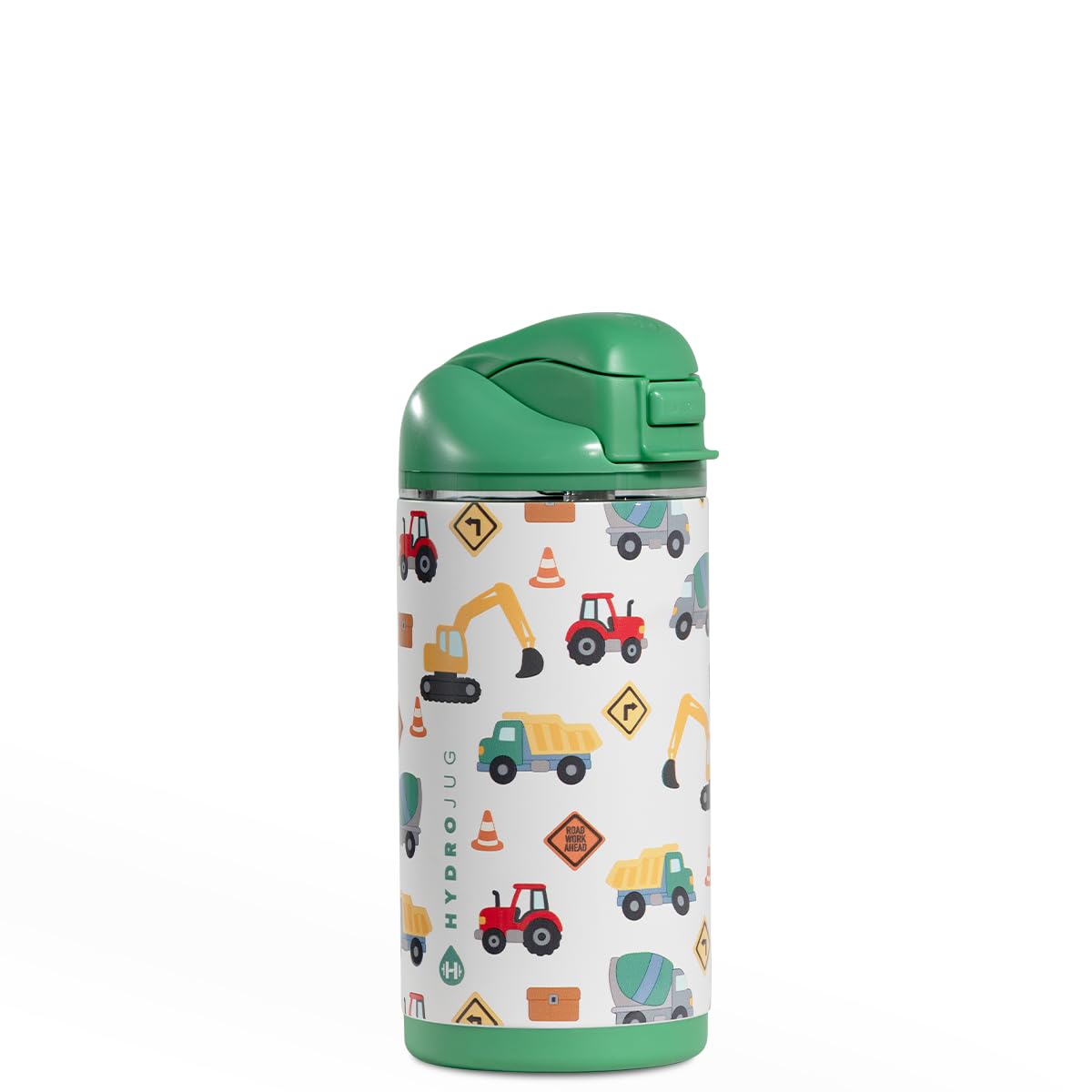 Ease2o 14oz Kids Water Bottle, Straw & Chug Lid, Under Construction