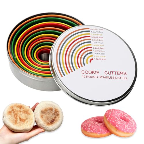 12 Pcs Donut & Muffin Cutter