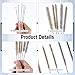 10 Pieces Wire Tube Brushes, Tube Cleaning Brush Kit, Straw Cleaner Brushes Set, Brass Wire Brush Stainless Steel Wire Brush Set, Brass Pipe Cleaning Brush for Tubes Bottle Auto Parts, 5 Sizes