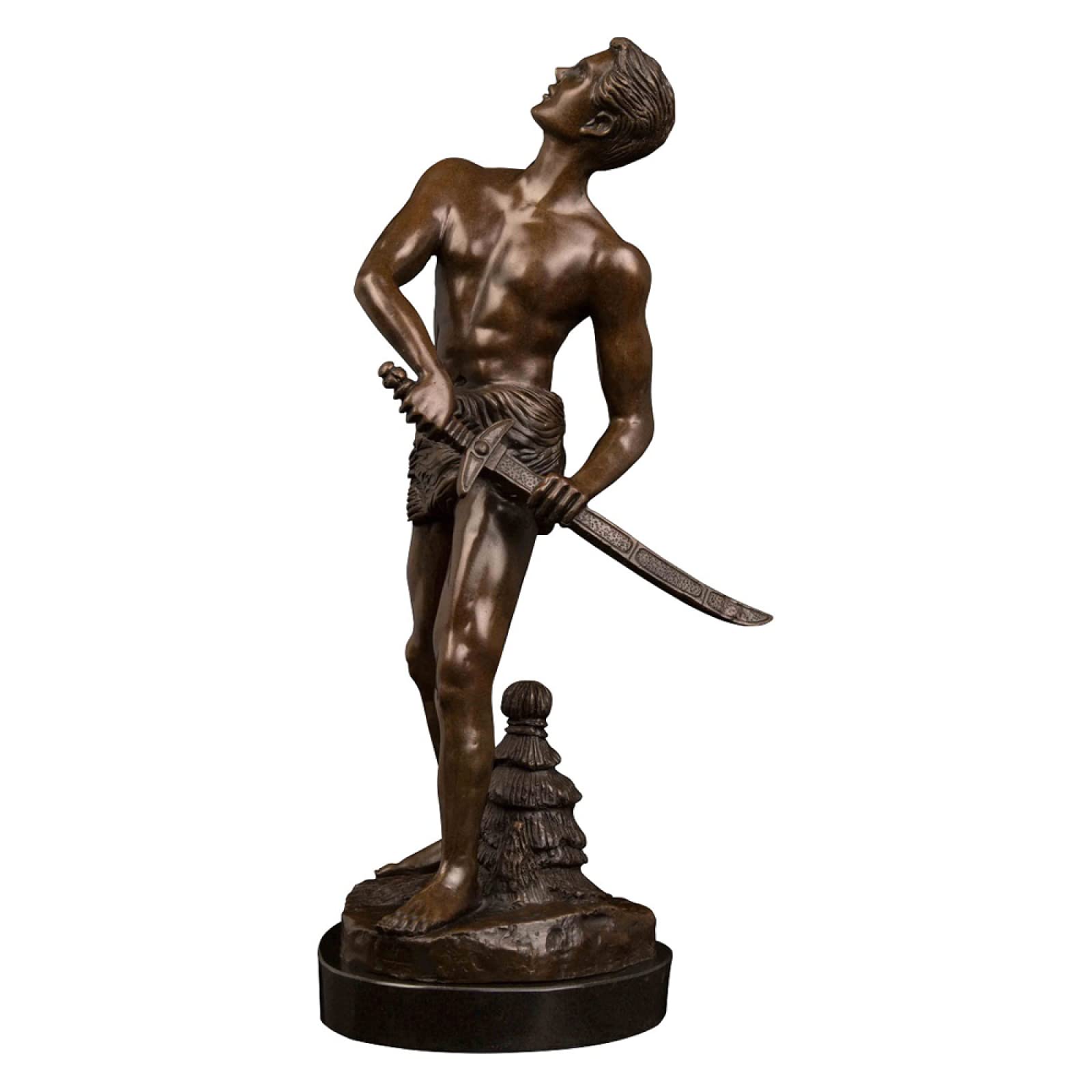 武士像 約30cm 剣付き Amazon.co.jp: 装飾品置物彫刻像銅像騎士像剣の彫刻を持つ武士