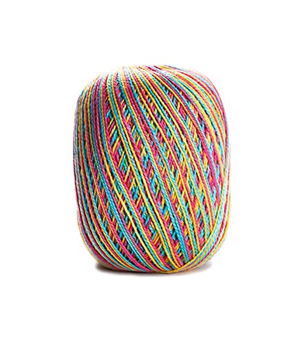 Image of CIRCULO Anne Yarn for Crocheting & Knitting, 100% Mercerized Brazilian Virgin Cotton, Soft Fingering Weight, 547 Yds, 5.19 Oz - Color