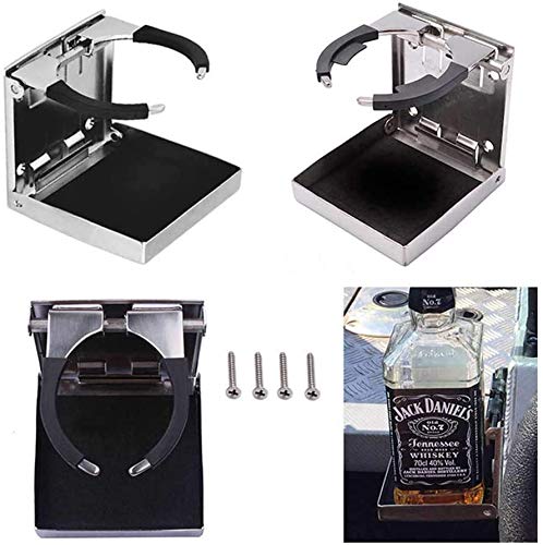 CT-CARID Porte-gobelet pliable en métal universel et ajustable pour bateau, voiture, camion - Image 8