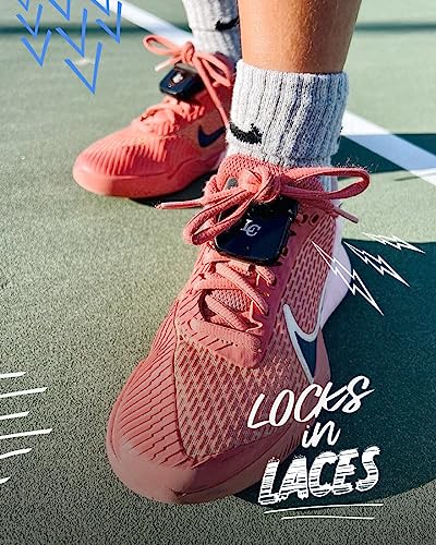 LC LaceClips Smart Activity Tracker - Shoe-Mounted Step Counter for Walking & Sports Performance Monitor - Track 25+ Activities, Jumps & Calories with App - No Subscription Required (White) - Image 3