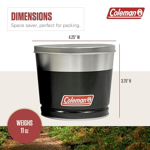 Coleman Outdoor Citronella Candle, Decorative Tin Bucket Candle for Patio, Backyard, Camping, and Outdoor Use, Up to 25 Hours Burn Time, 11oz - image 6