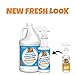 FurryFreshness Extra Strength Cat or Dog Pee Stain & Permanent Odor Remover + Smell Eliminator -Removes Stains from Pets & Kids Including Urine or Blood- Lifts Old Carpet Stains- 32oz Spray & 1 Gallon