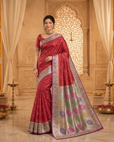 OWLSKY, SASSY & STYLO banarasi silk saree – image 4