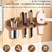 Imagen de Haartool-Organizer 4-en-1 Wandmontiertes HolzAufbewahrungsregal