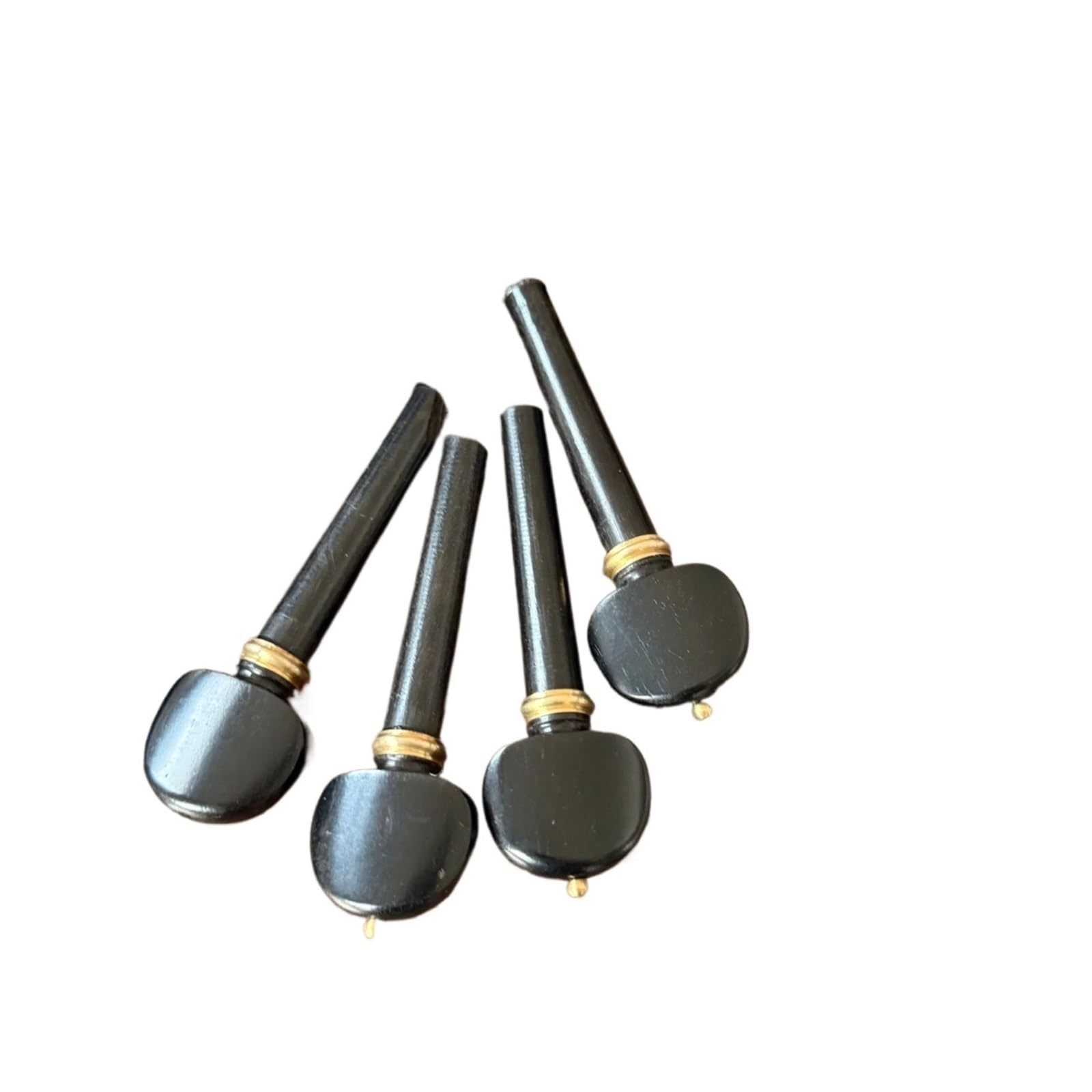 20 piroli for violino piroli for violino in ebano 4/4, anello in rame intarsiato, accordatore for violino 4/4 parti di violino a grandezza naturale