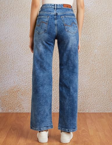 Image of Amazon Brand - Symbol Women's Loose High Rise Jeans (Available in Plus Sizes)