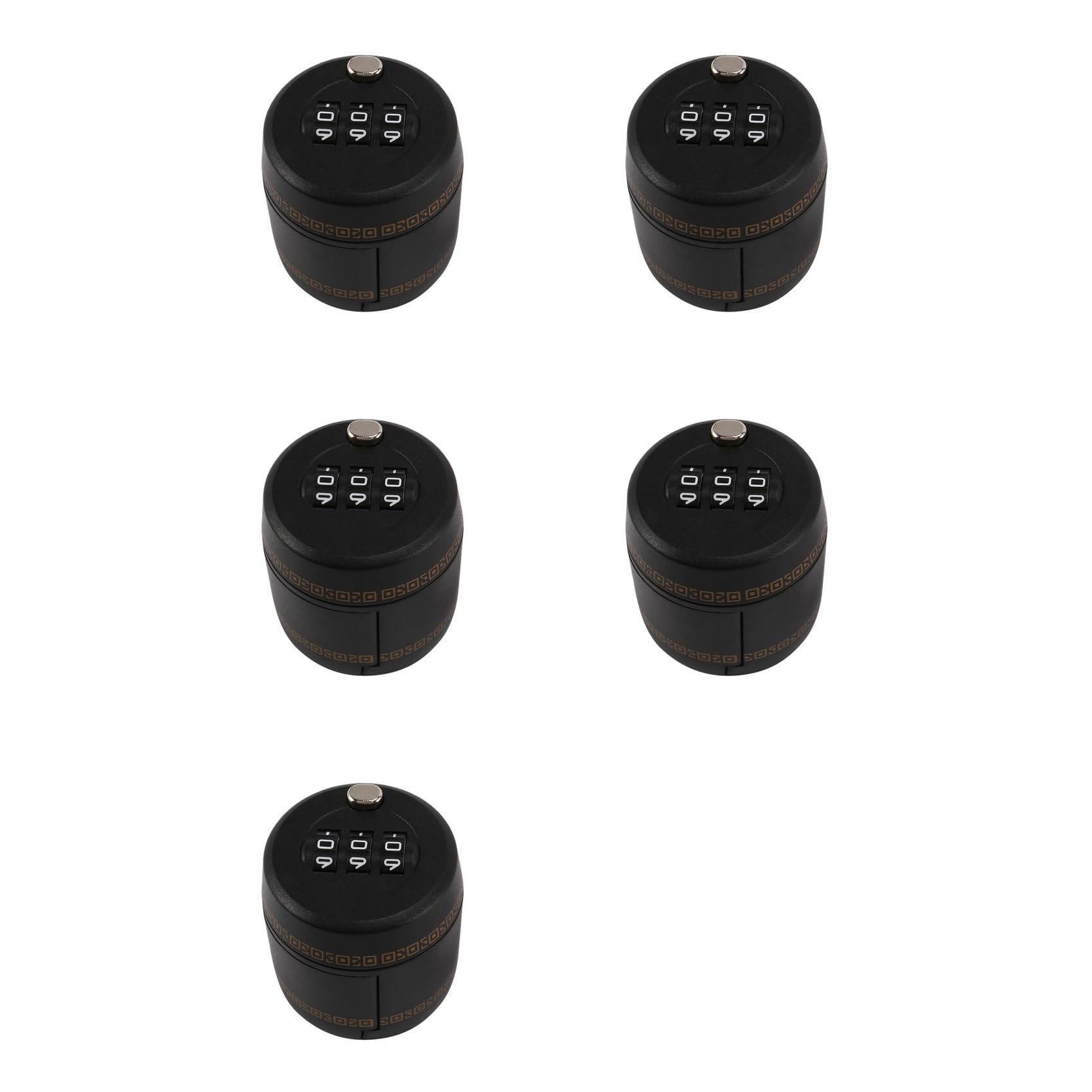 Aundhegrtt 5X Plastic Bottle Password Lock Combination Lock Wine Stopper Vacuum Preservation for Furniture