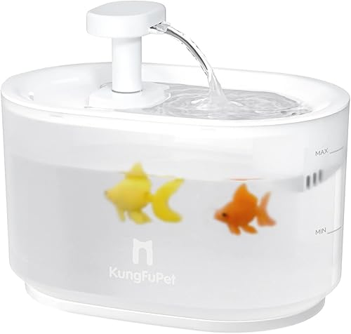 Miniatura 1 de Fuente de agua para gatos con bomba inalámbrica, dispensador automático filtrado de 3.5 litros de agua para perros grandes, silencioso y silencioso