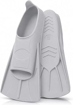 Short Swimming Fins Short Fins Silicone Snorkel Fins Unisex Training Fins for Swimming Open Water Snorkelling Diving for Adults Children Beginnings