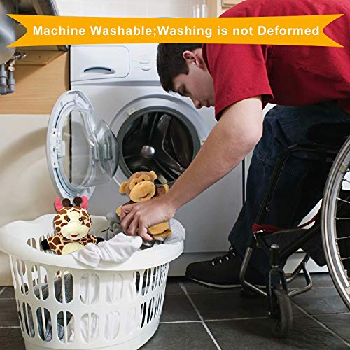 Zoo Animals Hand Puppets Set Of 4 -Elephant, Tiger, Giraffe, Monkey Plush Animal Toys For Kids Babies And Toddlers Social Skills… #TOP6