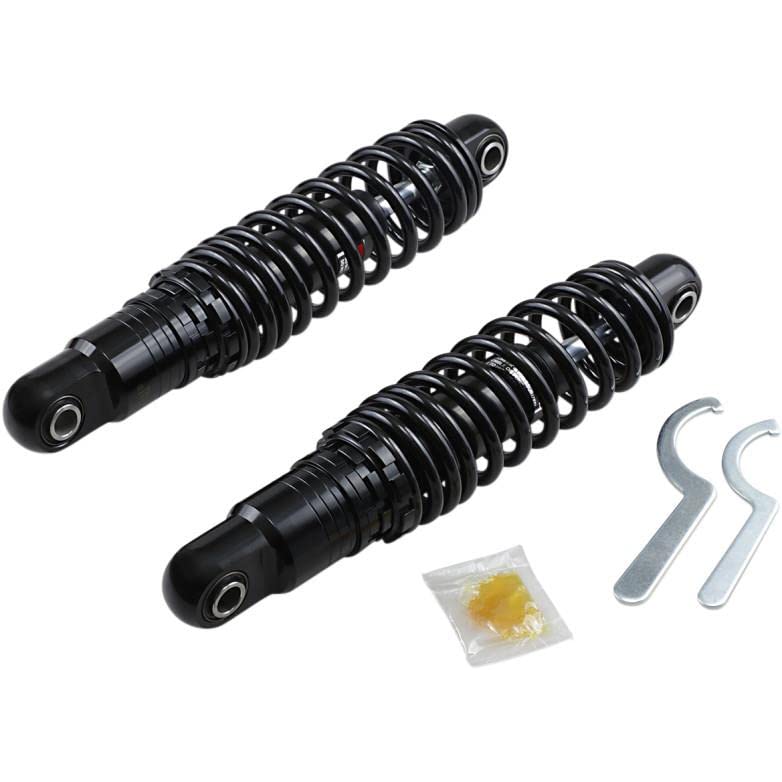 Drag SpecialtiesShocks 1310-1672 Premium Ride-Height Heavy Duty Adjustable Shocks - 12in. - Black