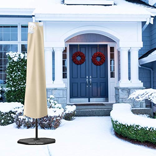 Okpow Umbrella Cover 420D Oxford Fabric Patio Umbrella Covers Waterproof With Zip thumb #5