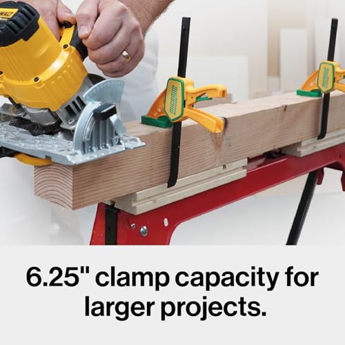 MICROJIG Matchfit Grr-rip Clamp (4-Pack), Dovetail Track Clamps, Squeeze Action Dovetail Clamps for Jigs, Sleds, Workbenches, DVC-625QCK2X4, Yellow by MICROJIG - Image 3