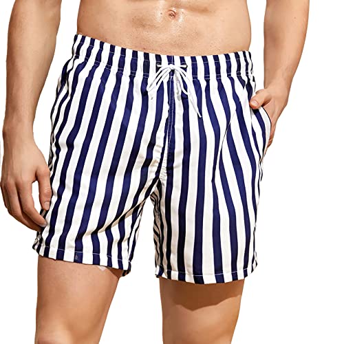 MADHERO Mens Swim Trunks Short Bathing Suit with Mesh Lining Swimming Shorts